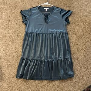 Velvet Ruffle Dress